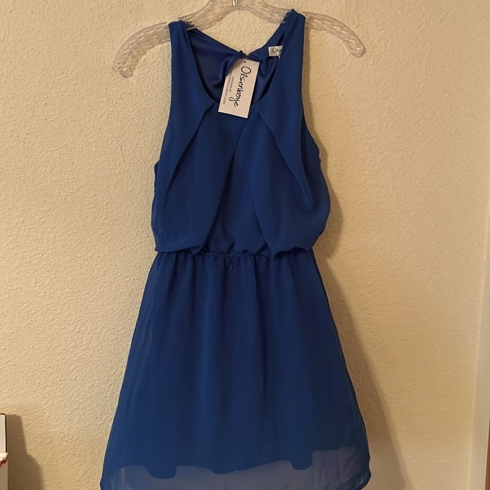 Olsenboye mini blue dress‎